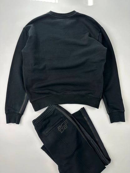 Prada SS2018 Black Logo TrackSuit Set Pants Sweater