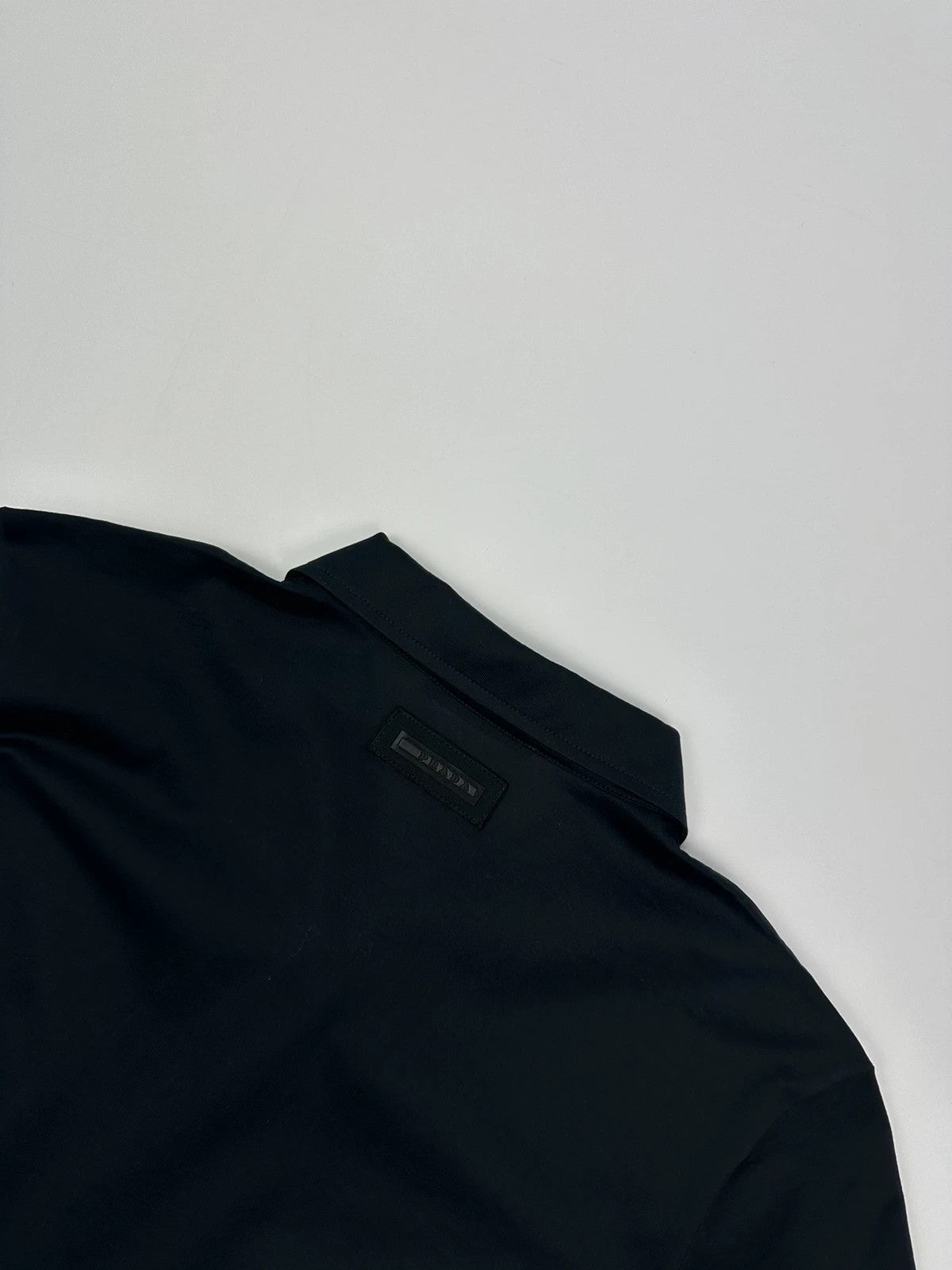 Prada Sport SS2008 Black Light Cotton Shirt Polo