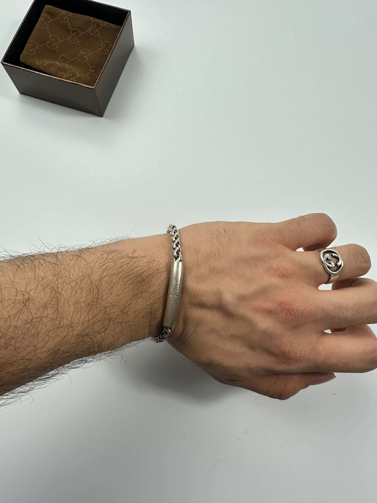 Gucci Silver Army Bracelet SS2001