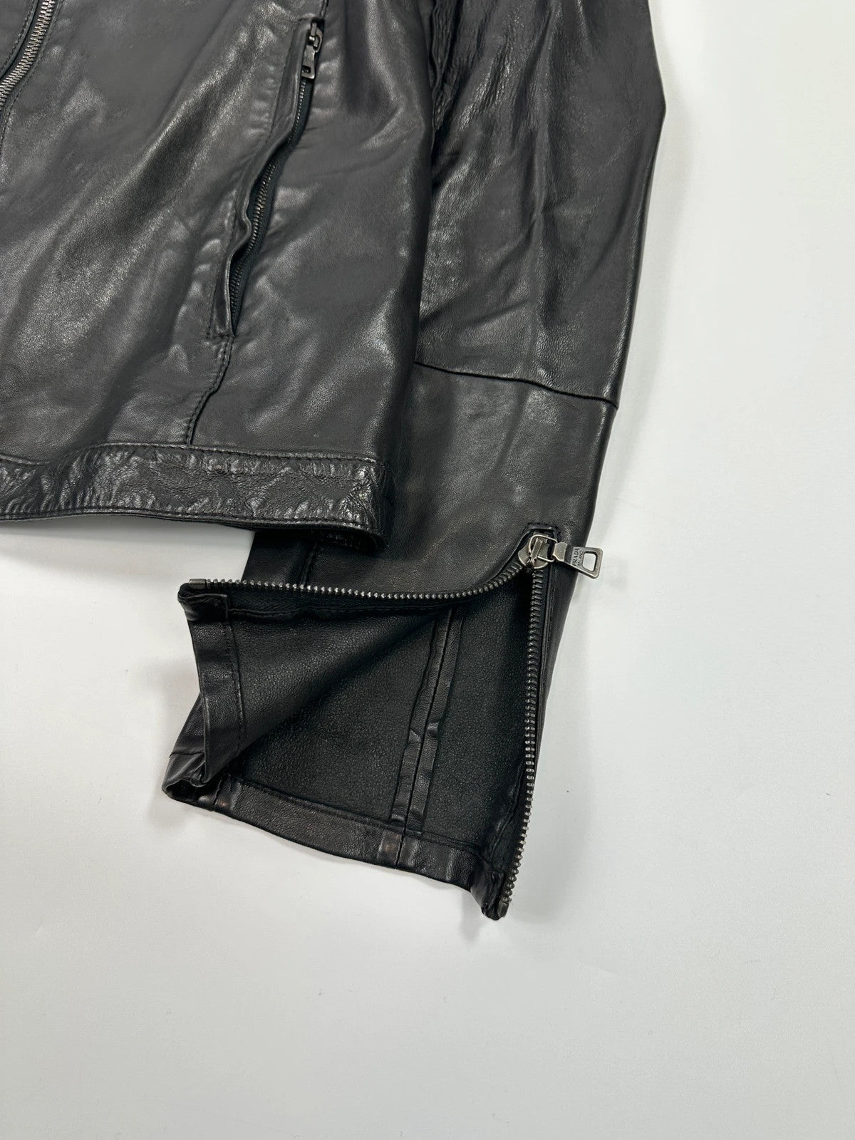 Prada Sport SS2006 Black Leather Jacket