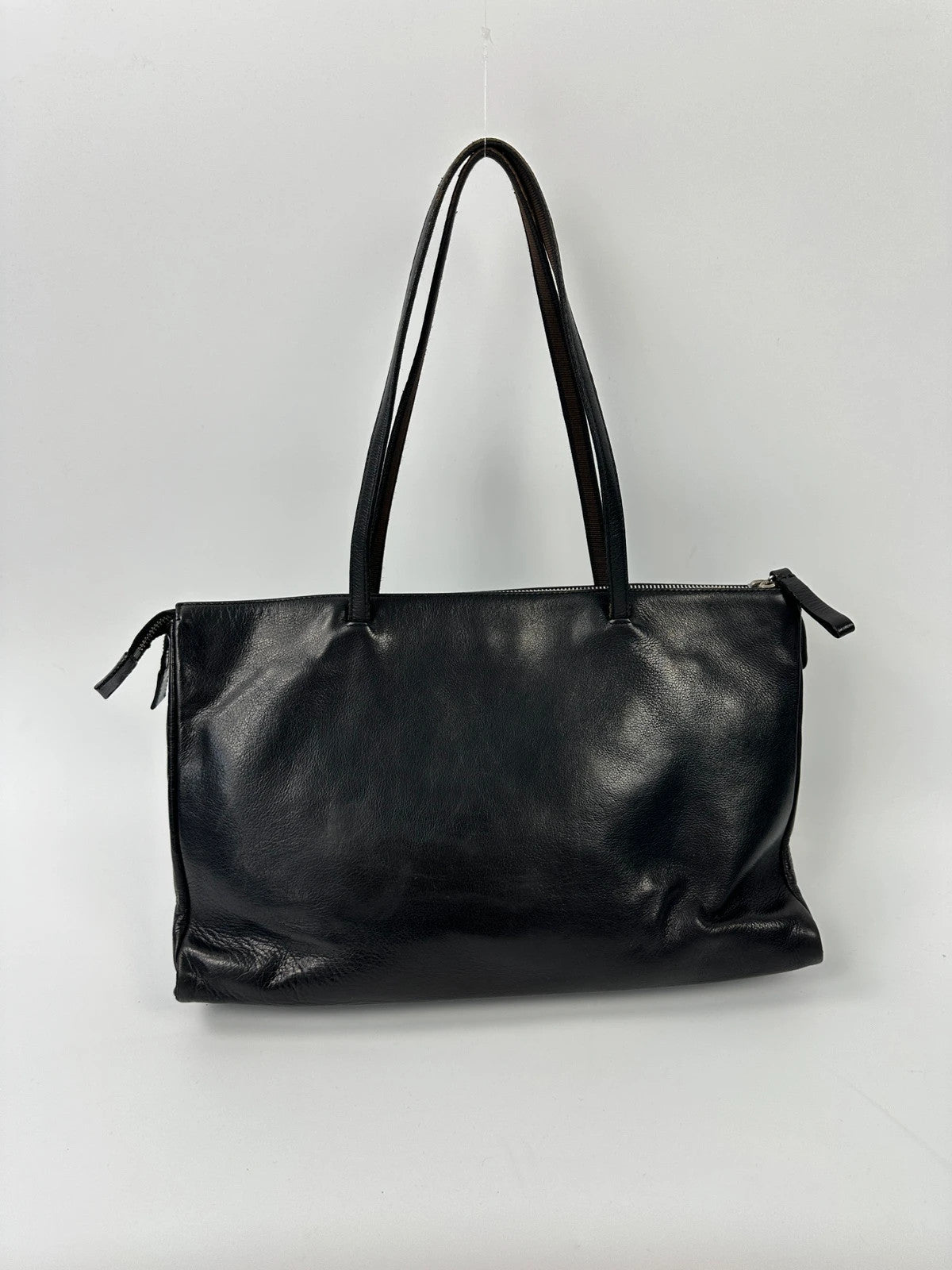 Miu Miu 90’s Black Leather ShoulderBag Rectangular