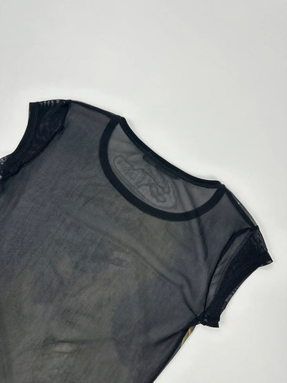 Dolce & Gabbana 00’s Mesh Strass Y2K Cyberpunk