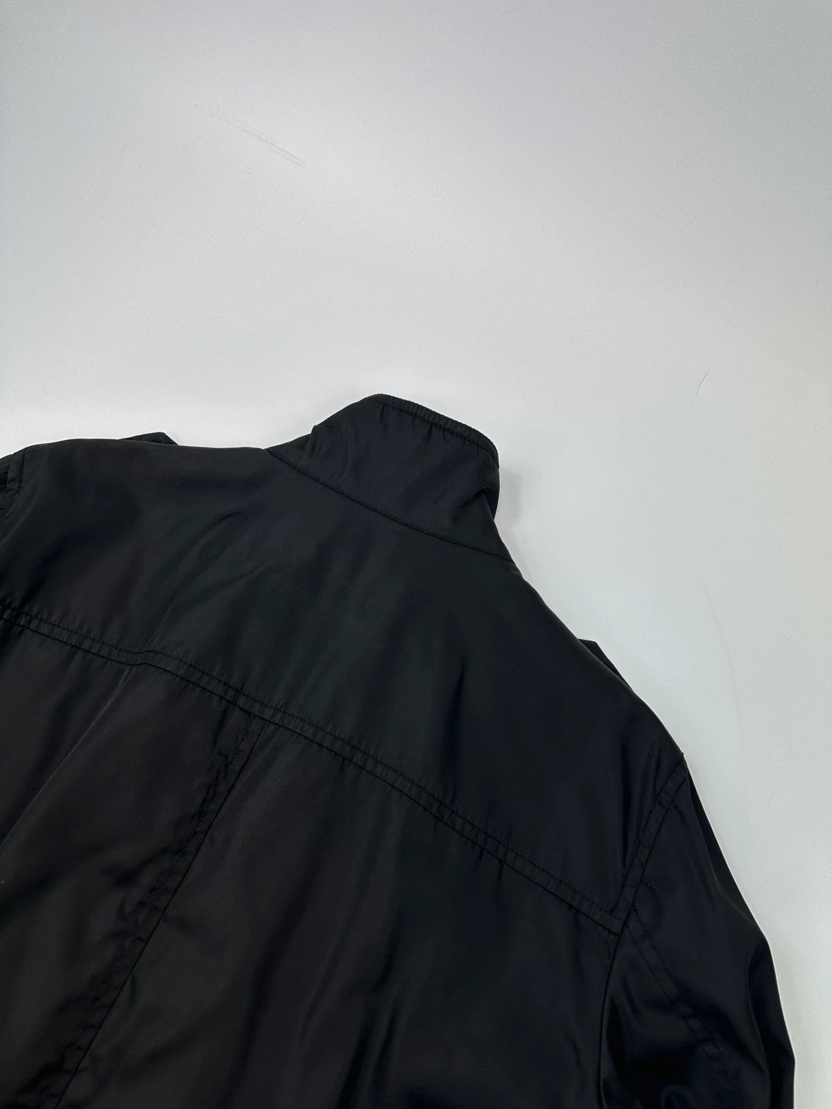 Prada Milano FW2009 Black Military Light Nylon Bomber Jacket