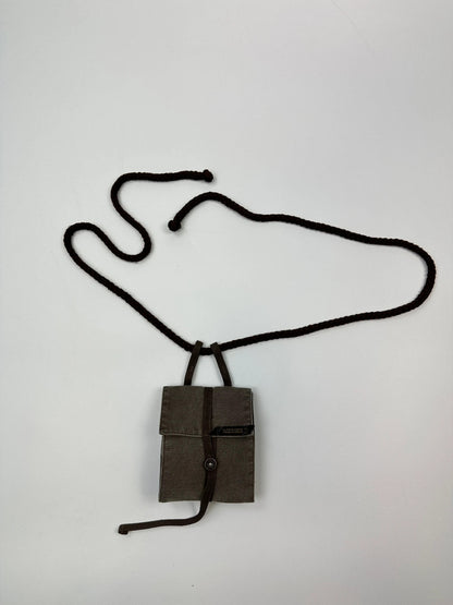 Marithé + François Girbaud 90’s Brown Canvas Everyday Pouch Bag