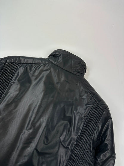 Prada Sport FW2008 Black Crinkle Nylon Padded Jacket