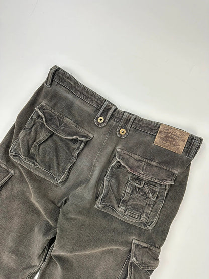 Dolce & Gabbana Khaki Cargo Corduroy Pants