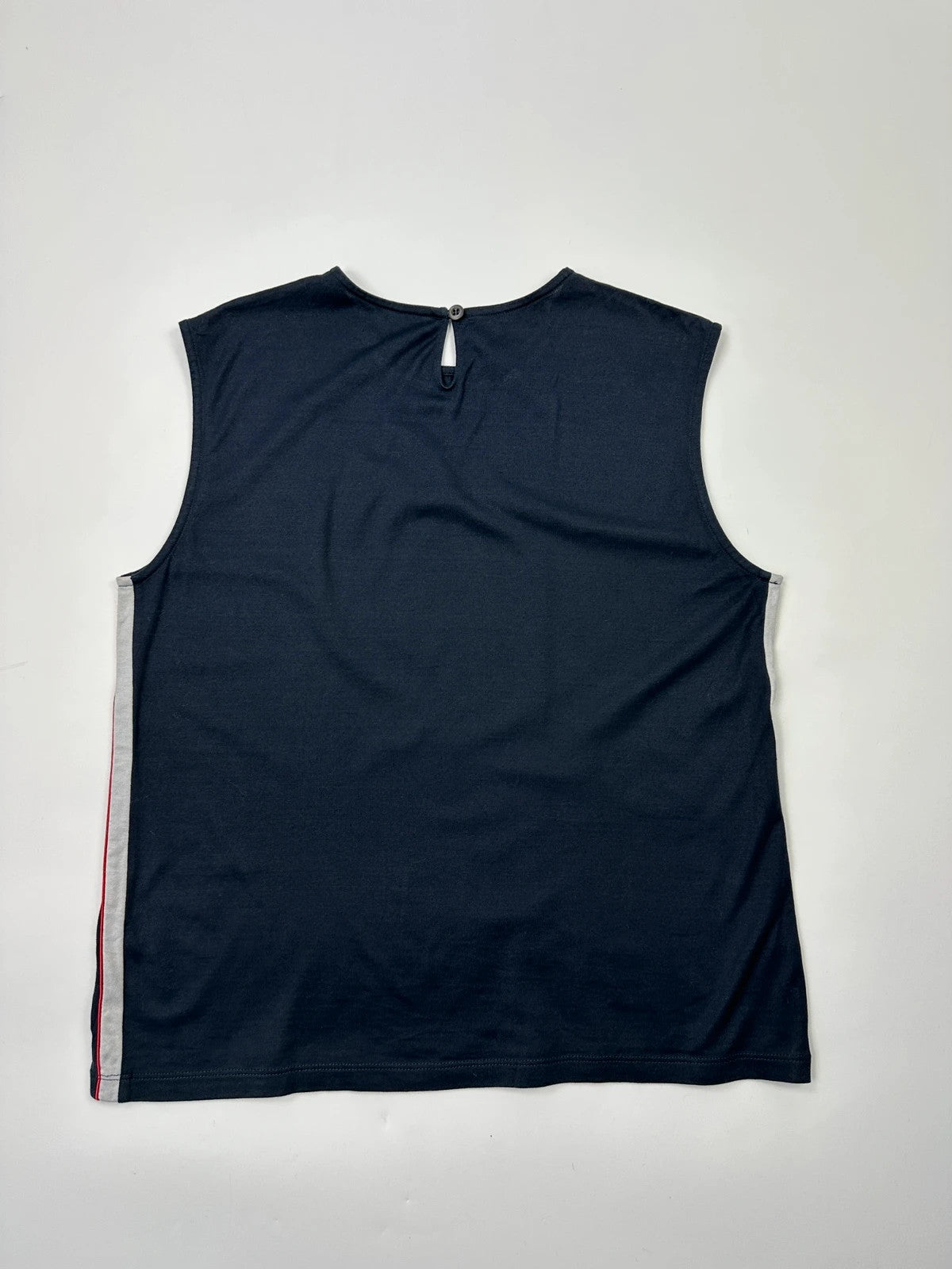 Prada Milano Late 00’s Navy Blue Stripes Sleevesless Top