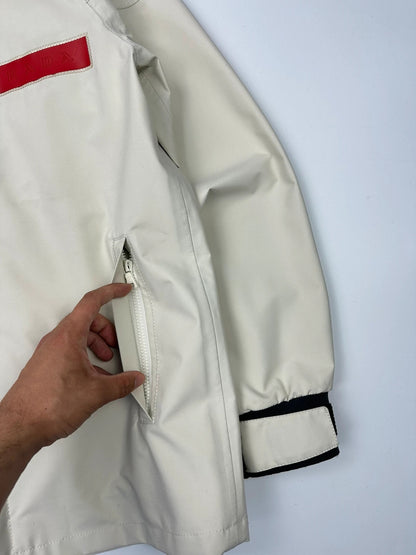 Prada Sport FW2000 White Sailing Rain Jacket Gore-TexTapped Seam