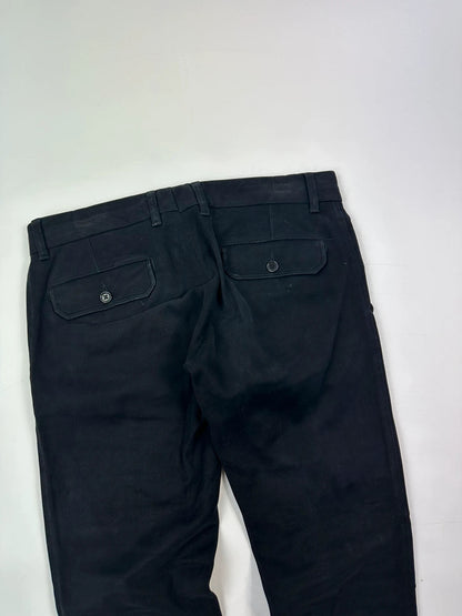 Dolce Gabbana FW2004 Multi Pocket Black Navy Pants