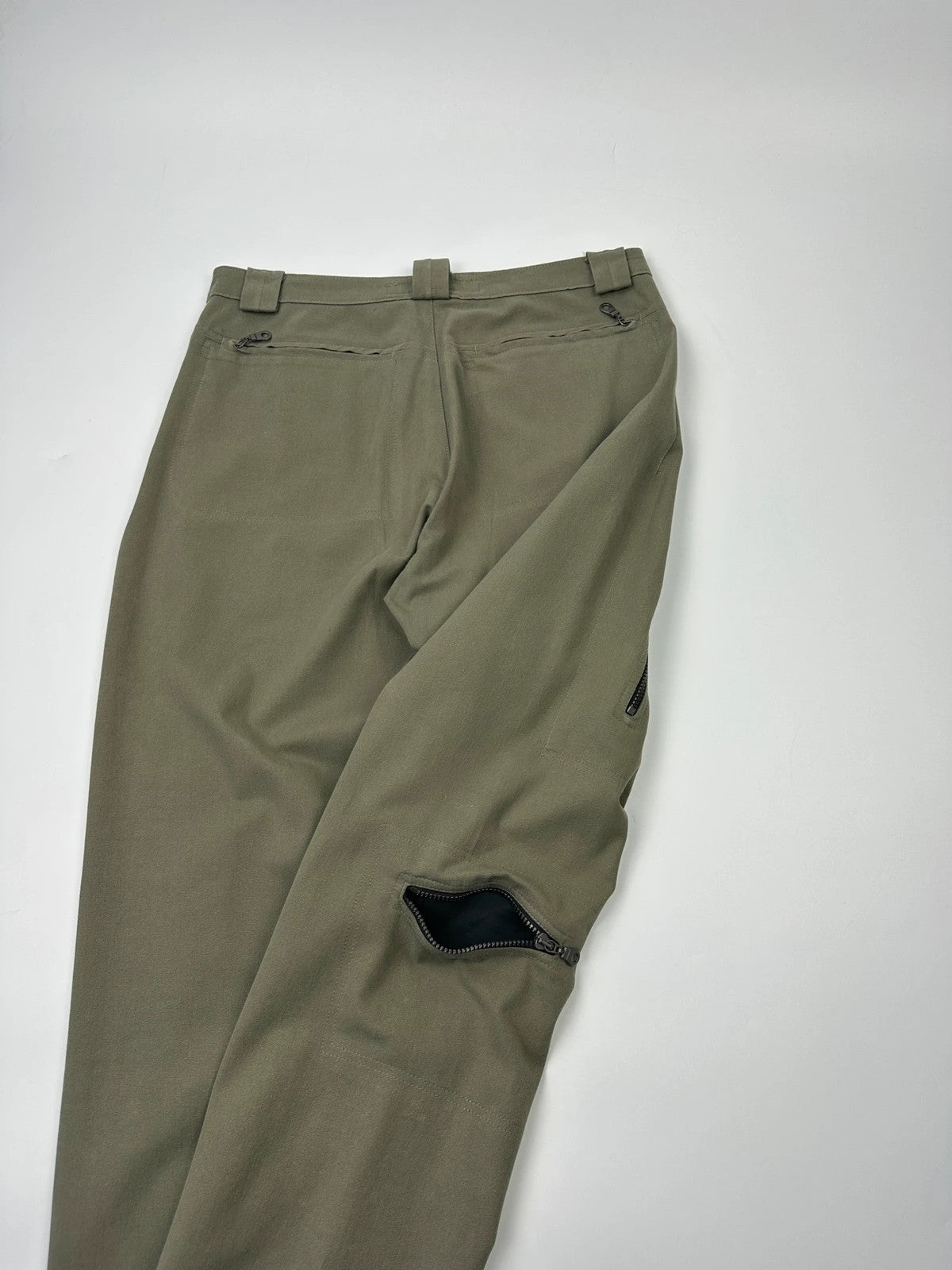 Marithé + François Girbaud 00’s Khaki Tech Zip Pants