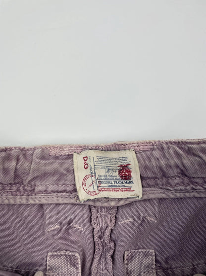 Dolce Gabbana FW2007 Military Cargo Multi Pocket Punk Faded Denim Short Jorts