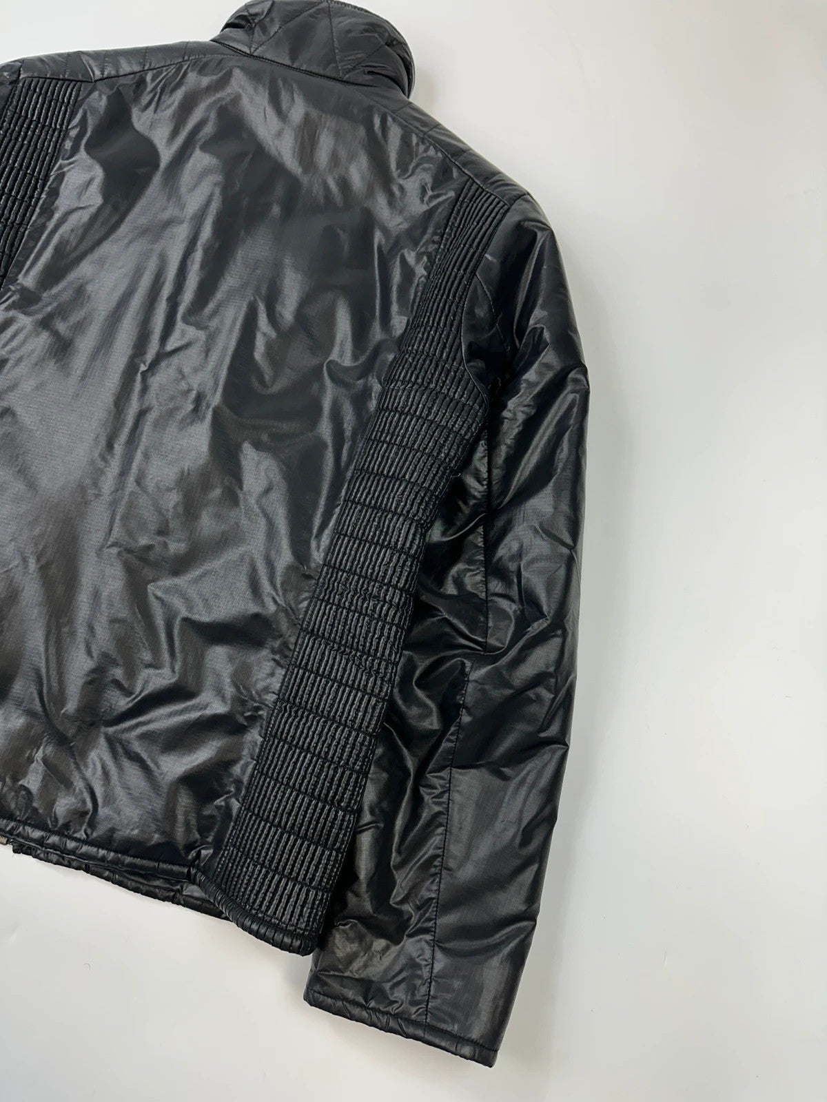 Prada Sport FW2008 Black Crinkle Nylon Padded Jacket