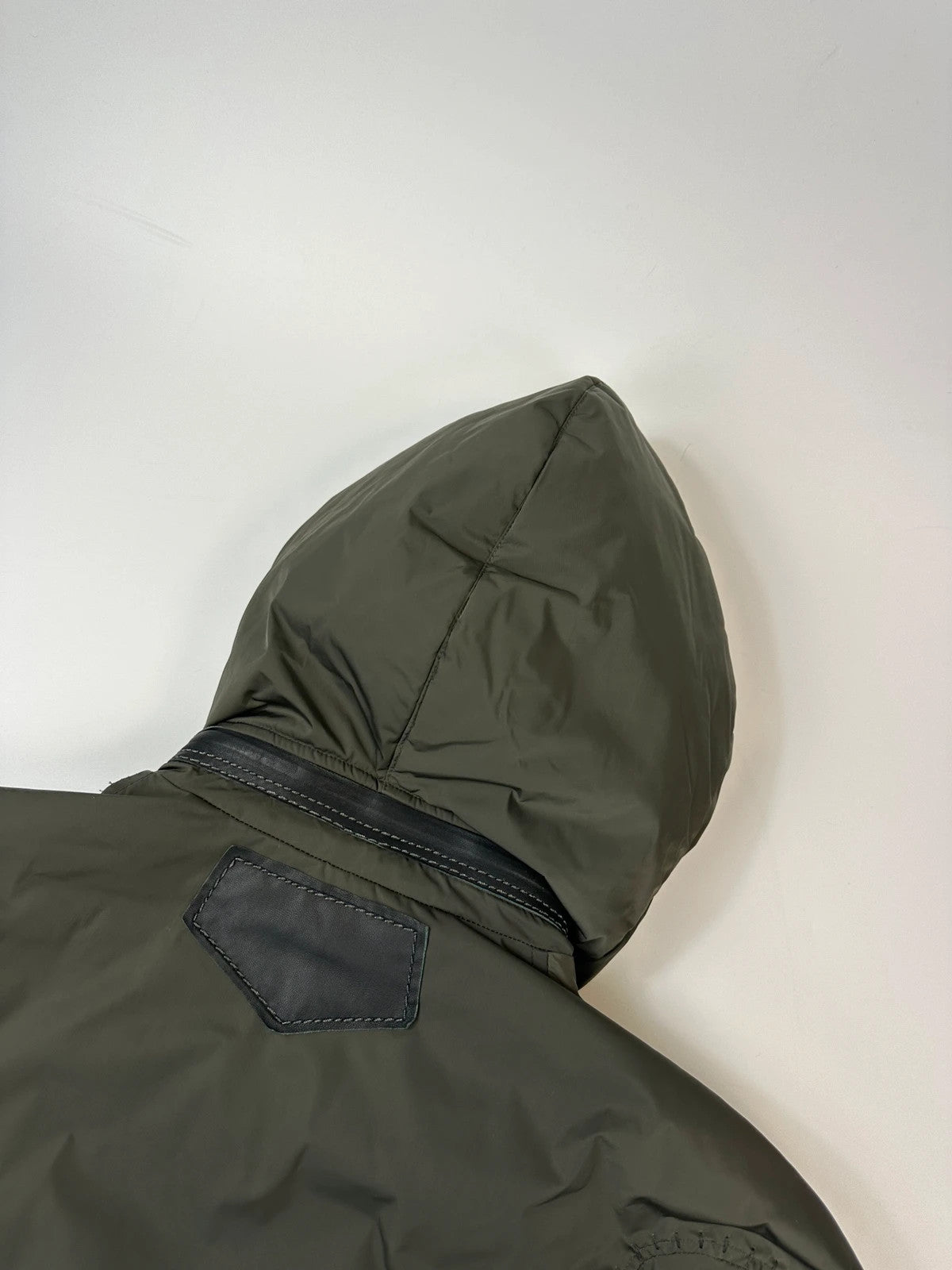 Marithé + François Girbaud 00’s Khaki Hooded Down Puffer Jacket