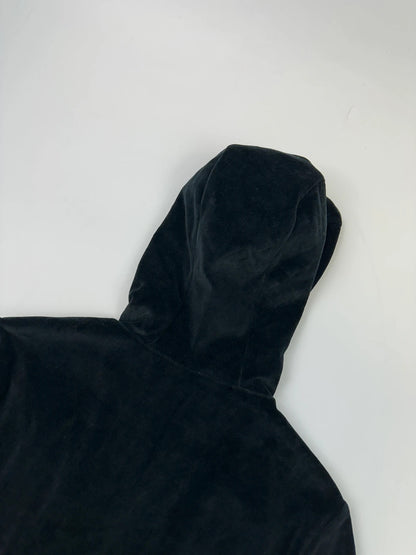 Prada Milano FW2019 Black Corduroy Hoodie Zip-Up Sweater