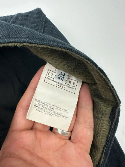 Dolce Gabbana FW2006 Heavy Thick Cargo Zip Navy Pants