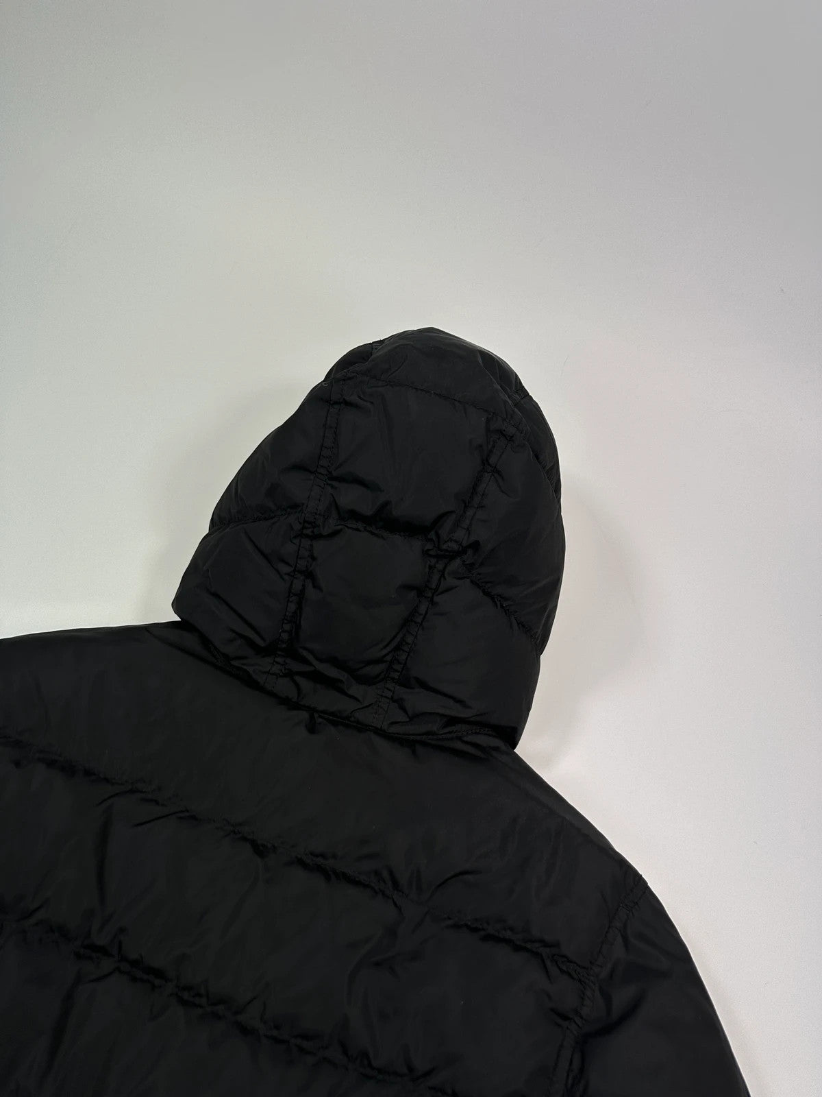 Prada Sport FW2002 Black Nylon & Down Hooded Puffer Jacket