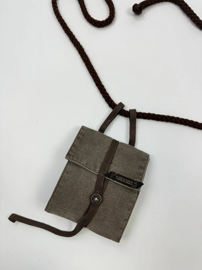 Marithé + François Girbaud 90’s Brown Canvas Everyday Pouch Bag