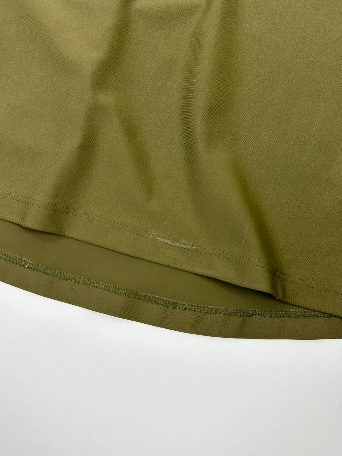 Prada Sport SS2006 Khaki Green Sporty Fitted Tee Nylon & Silk