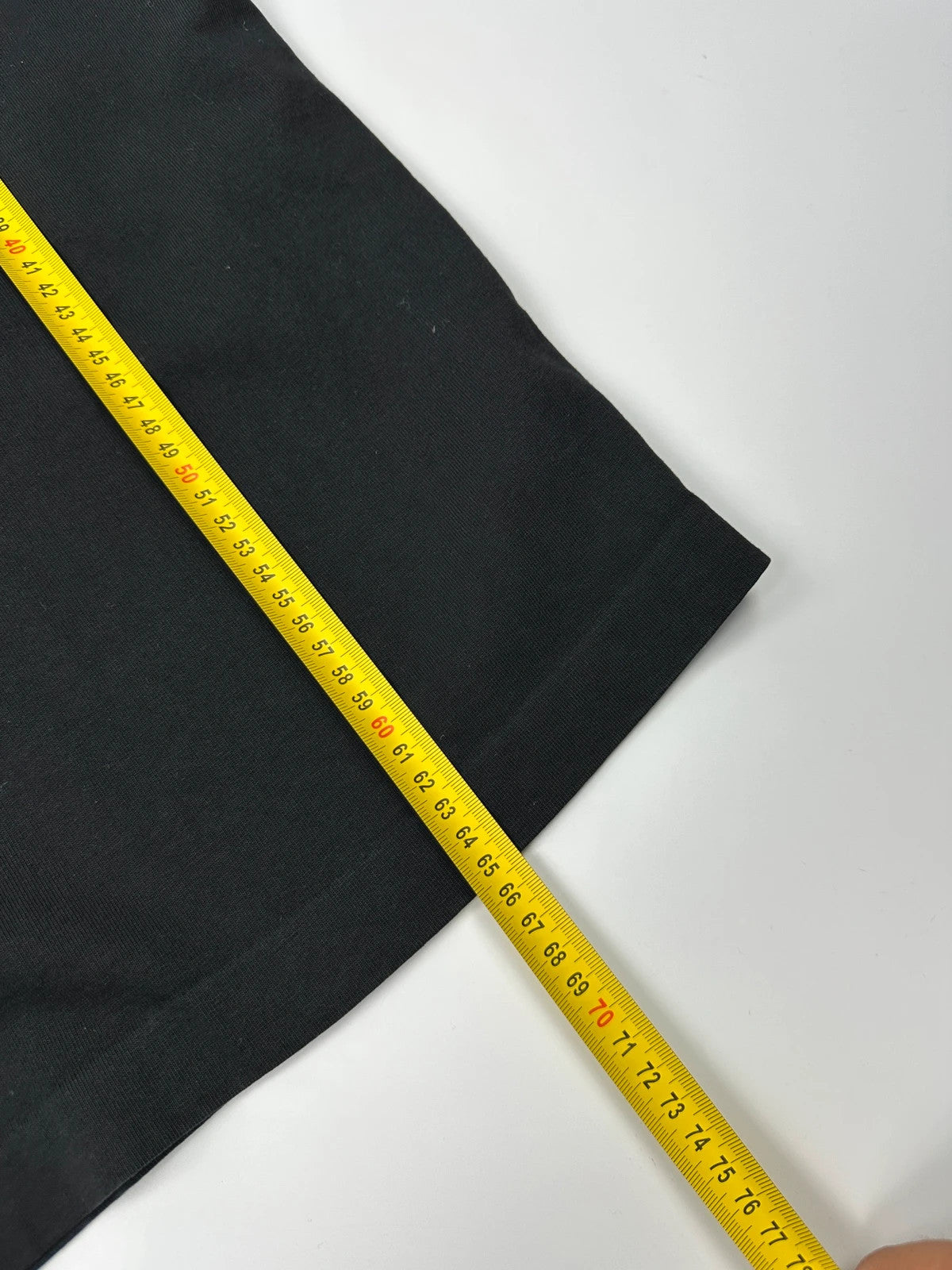 Acne Studio Black Oversized Boxy Crop Black Thick Cotton Tee