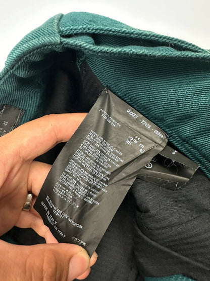 Prada Milano FW2016 Emerald Belt Cotons Crop Pants