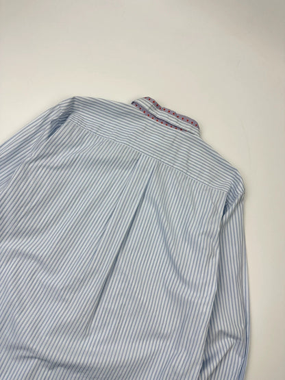 Comme Des Garçons Homme Deux AD2015 Bleu Stripes Longsleeves Shirt