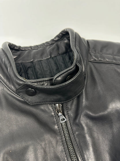 Prada Milano 90’s Motor Leather Jacket Bomber