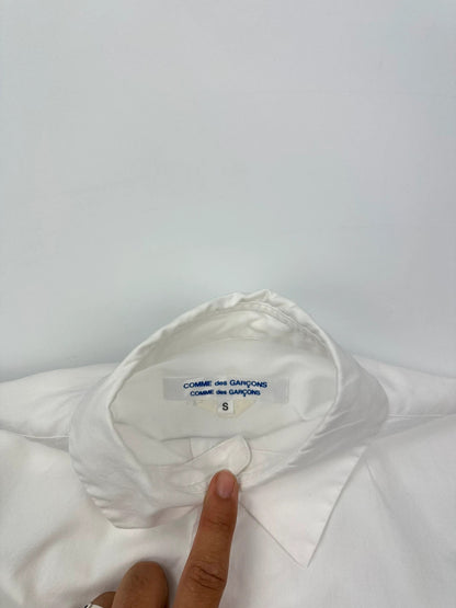 Comme Des Garçons 00’s White Cotton Simple  Dress Shirt