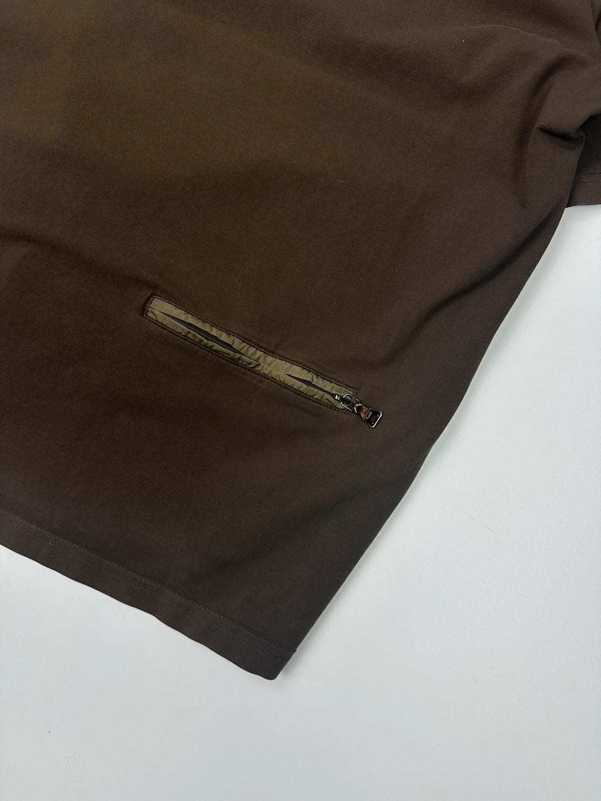 Prada Sport 00’s Brown Short Sleeve Tee Zip Pocket