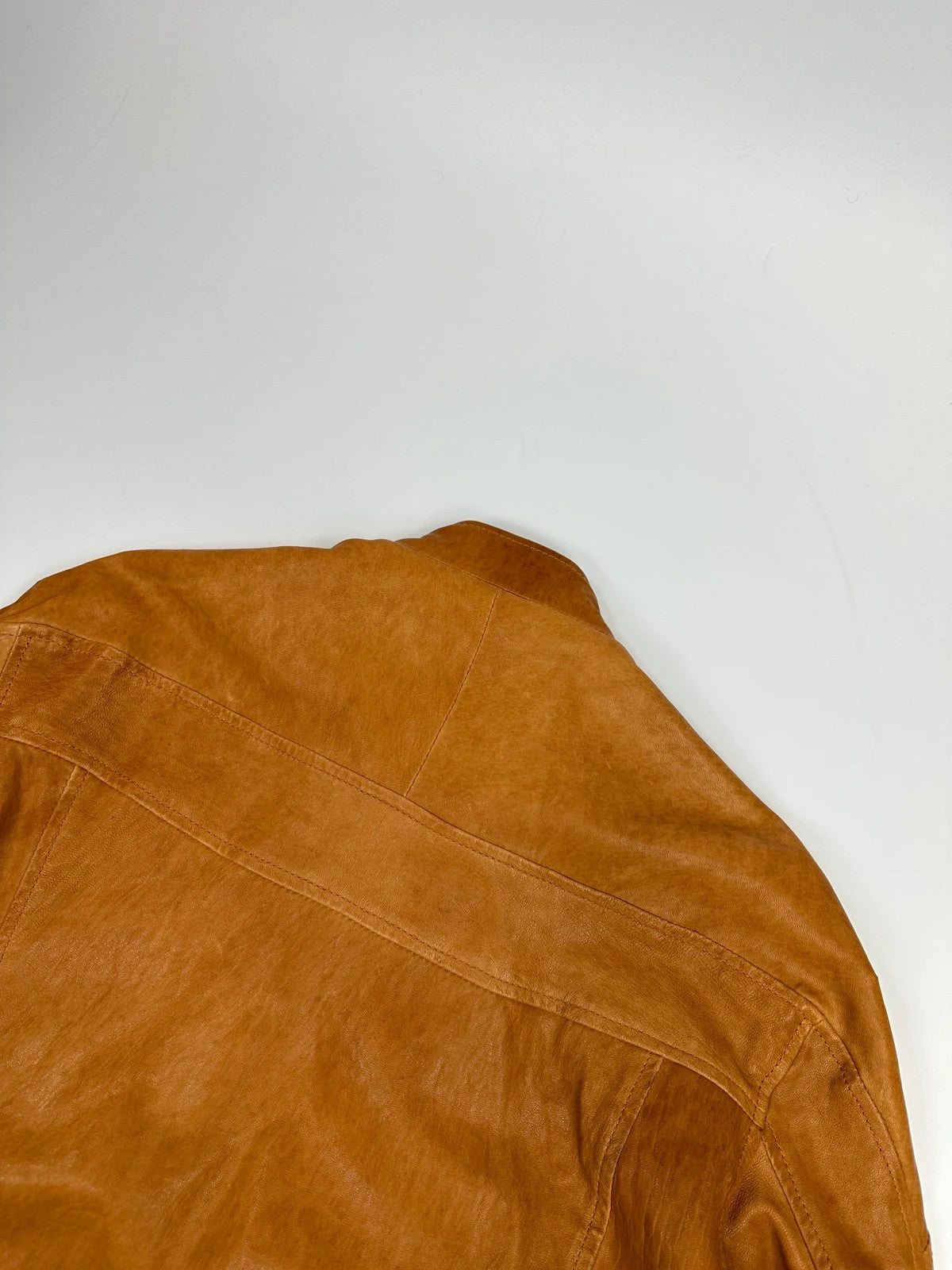 Armani Jeans 00’s Camel Leather Jacket