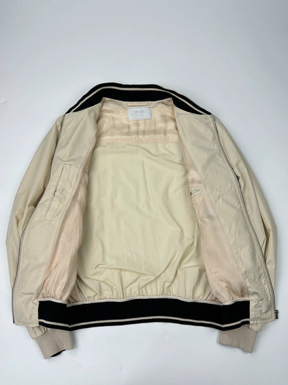 Prada Milano SS2010 Cream Bomber Jacket