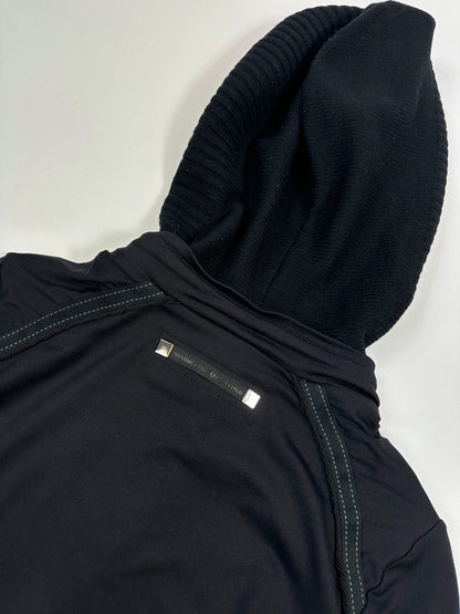 Marithé + François Girbaud 00’s Black Tech Hooded Jacket