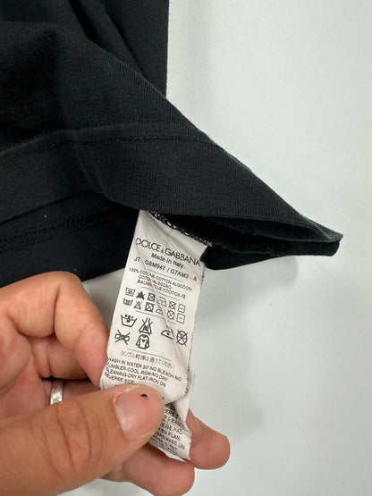 Dolce Gabbana 00’s Black Dennis Hopper Printed Tee