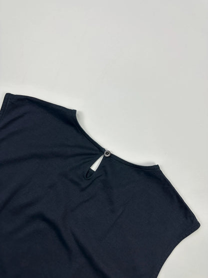 Prada Milano Late 00’s Navy Blue Stripes Sleevesless Top