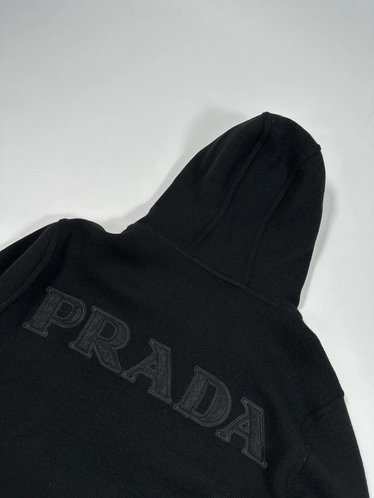 Prada Sport FW2006 Black Wool Hooded Jacket