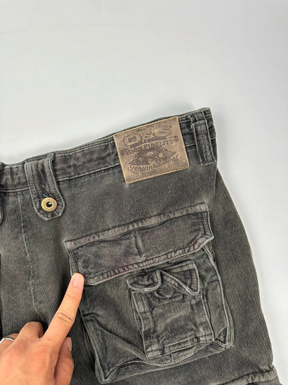 Dolce & Gabbana Khaki Cargo Corduroy Pants