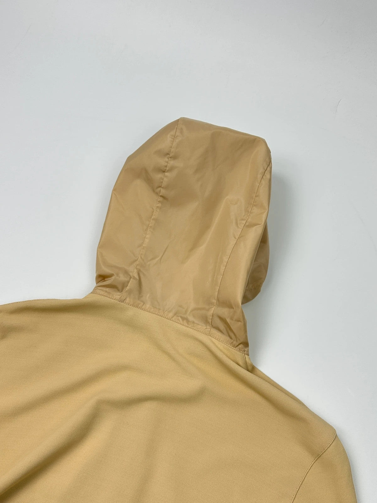 Prada Sport SS2000 Mesh Beige Hooded Nylon Jacket