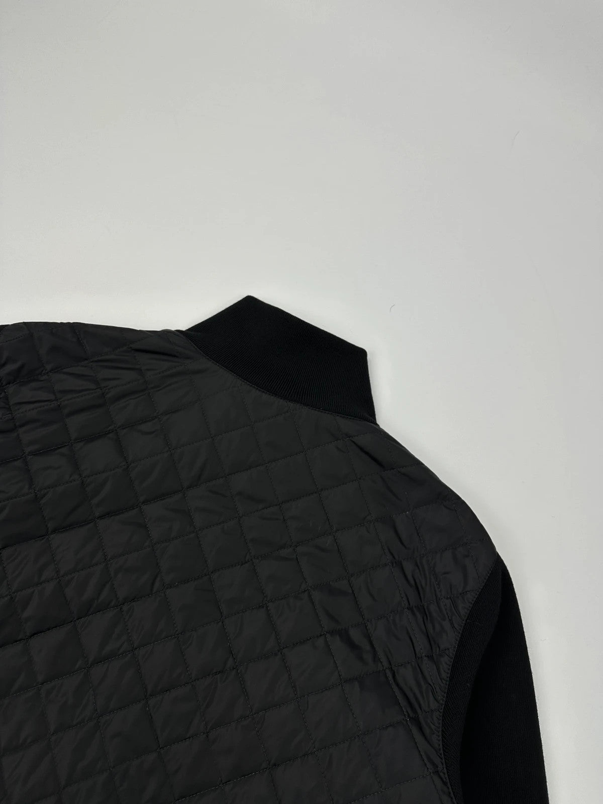 Prada Sport FW01-05 Black Hybrid Wool & Nylon Padded Jacket