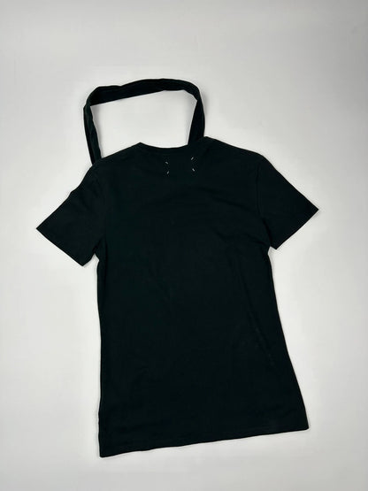 Maison Martin Margiela SS09 Line 10 Black Scarf Pocket Tee Shirt