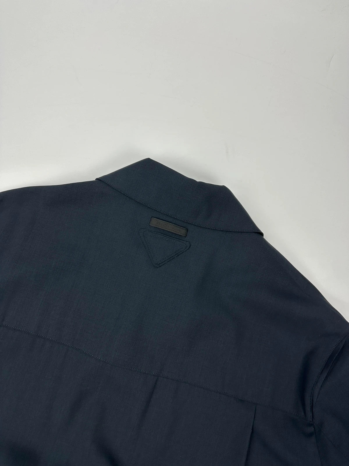 Prada Milano SS2025 Virgins Wool Light Crop Shirt Jacket