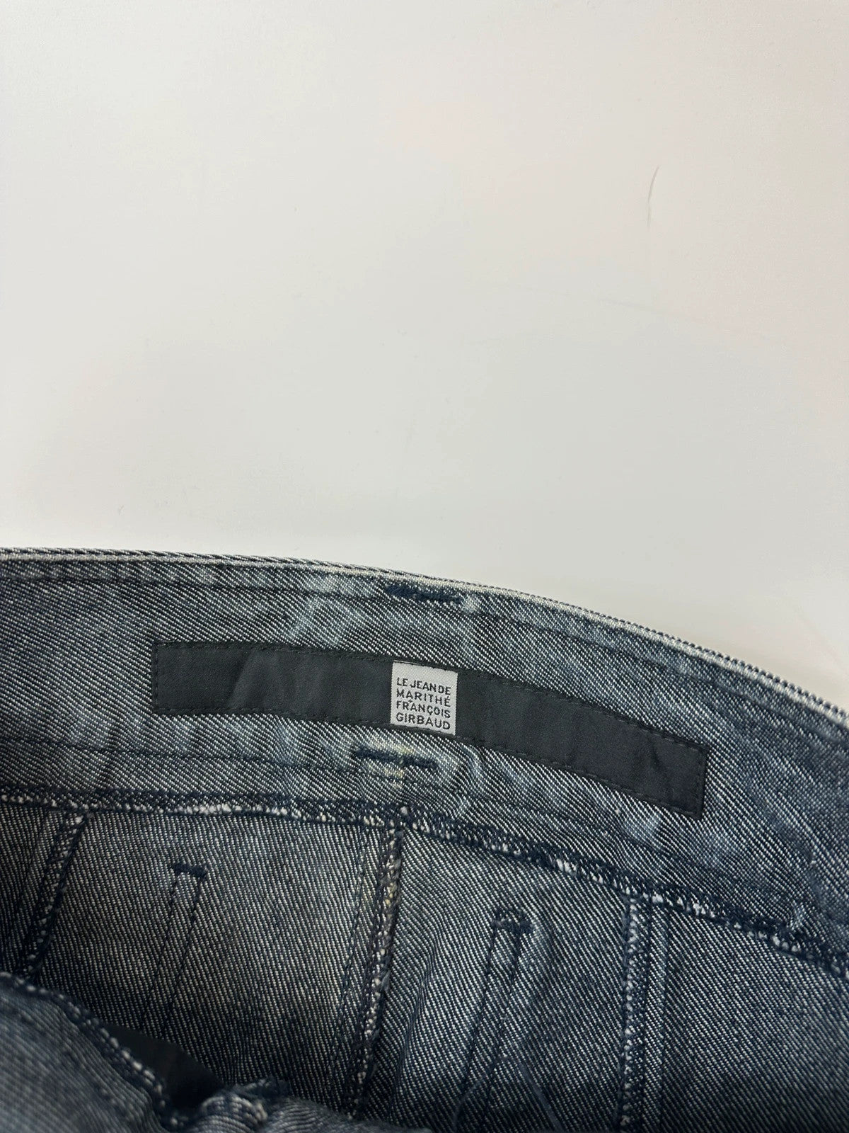 Marithé + François Girbaud 00’s Navy Bleu Grey Flared Denim Pants