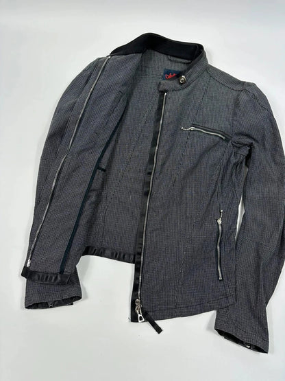 Marithé + Francois Girbaud jacket pied de poule veste fitted