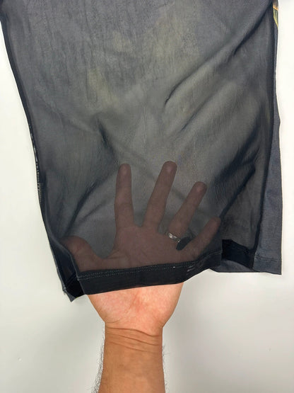 Dolce & Gabbana 00’s Mesh Strass Y2K Cyberpunk