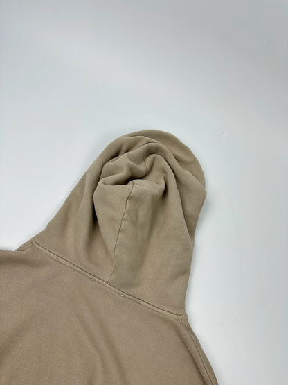Acne Studio FW2024 Beige Cream Oversized Boxy Crop Hoodie Sweater