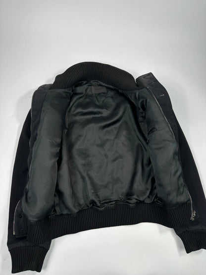 Prada Milano FW2008 Black Padded Army Multi Pockets Bomber Jacket