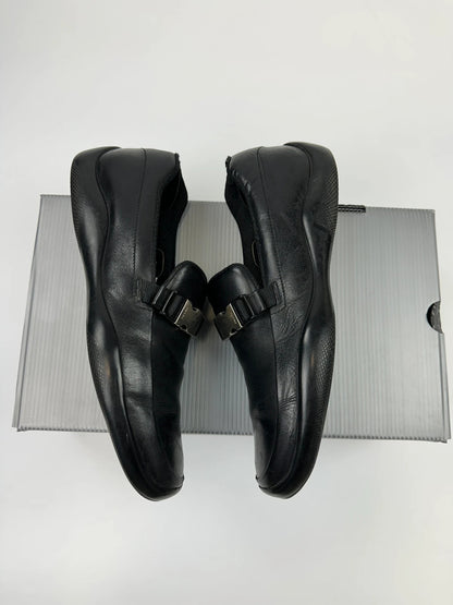 Prada Sport SS1999 Black Leather Belted Loafer