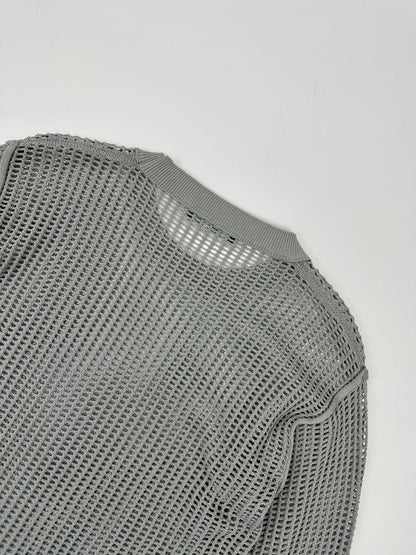 Dolce & Gabbana 00’s Grey Mesh Knit Sweater