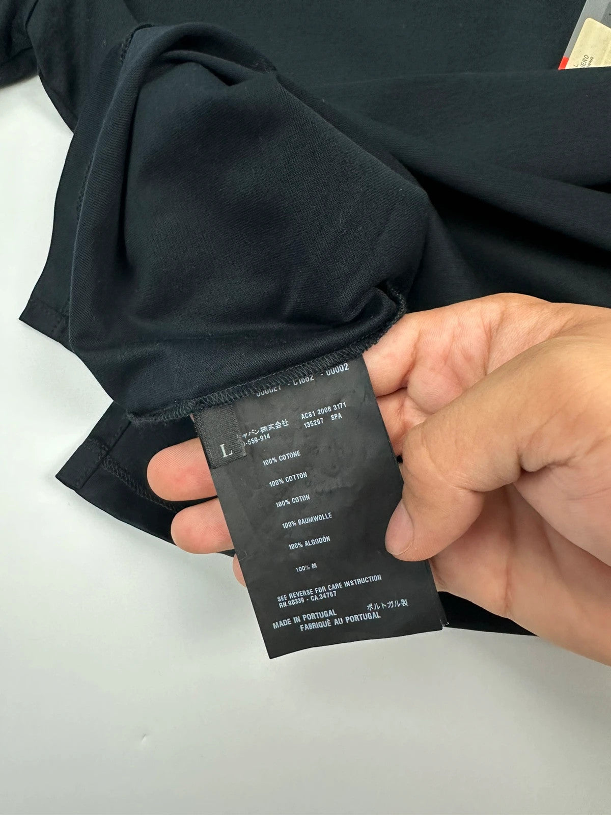 Prada Sport SS2008 Black Light Cotton Shirt Polo