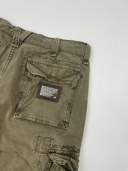 Dolce Gabbana FW2006 Cargo Military Short Army Khaki Green