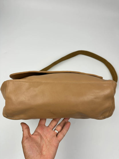 Prada Milano FW99 Beige Leather Messenger Straps Bag