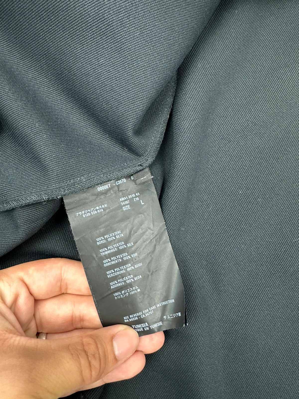 Prada Milano SS2010 Silk Button Up jacket